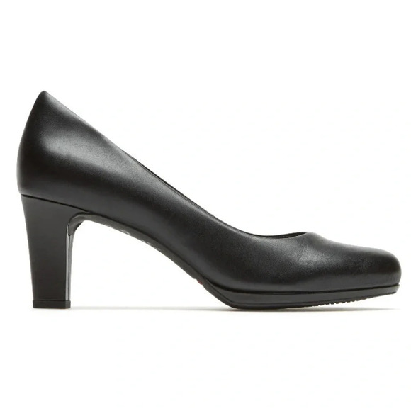 Rockport Women’s Total Motion Leah Pump Black Nappa Sz9 - Picture 1 of 5